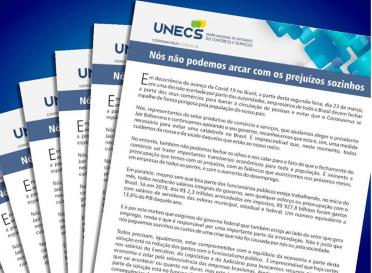 COMÉRCIO NÃO PODE ARCAR COM PREJUÍZOS