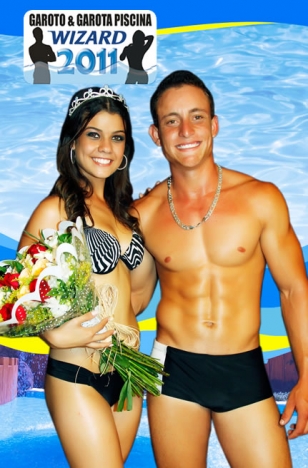 Garoto e Garota Piscina 2011: Fabrina Simões (AABB) e Leonardo Domingos (Espaço Nilton Araújo Academia)