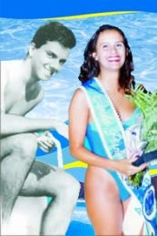 Garota Piscina 1995 – Flávia Coimbra (AABB) e Anderson Oliveira