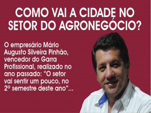  COMO VAI A CIDADE NO SETOR DO AGRONEGÓCIO? 