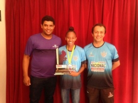 FUTSAL FEMININO: 1° LUGAR NA FUTEBOM
