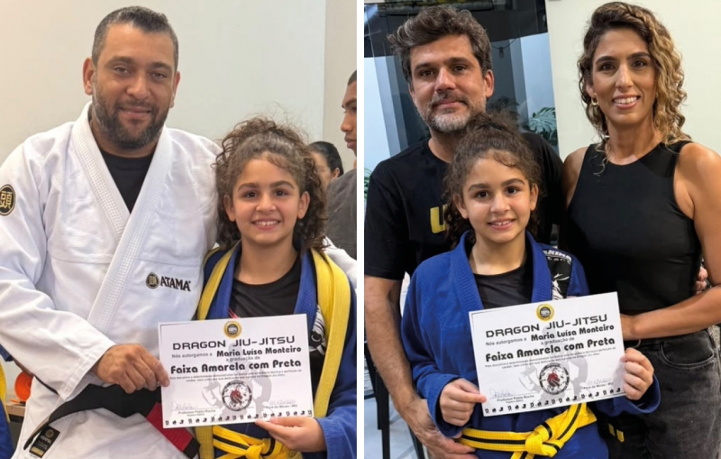 ATLETA LOCAL DE JIU-JITSU: FAIXA AMARELA COM PRETA