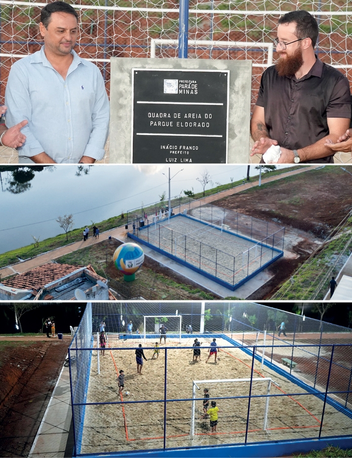 A ENTREGA DA QUADRA DE AREIA DO PARQUE ELDORADO