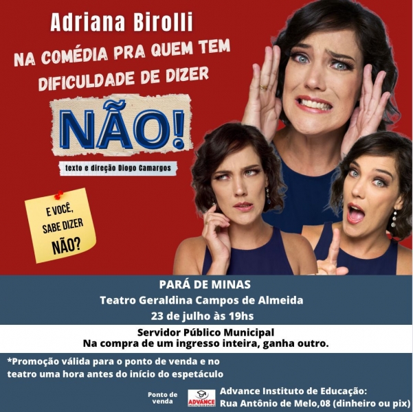 NESTE DOMINGO À NOITE TEM COMÉDIA, NO TEATRO