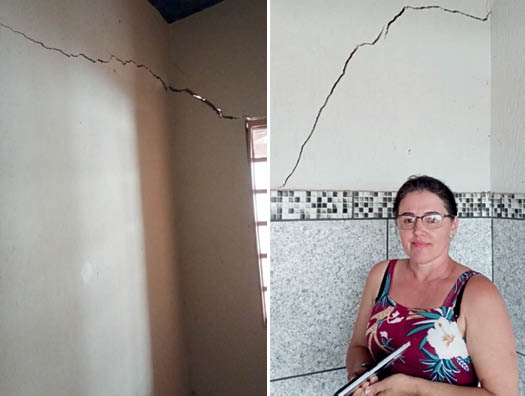 “SOFRI A INTERDIÇÃO TOTAL DA MINHA CASA, POR RISCO DE DESABAMENTO”