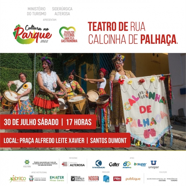 Invasão das Palhaças e Food Movie levam cultura e diversão ao bairro Santos Dumont