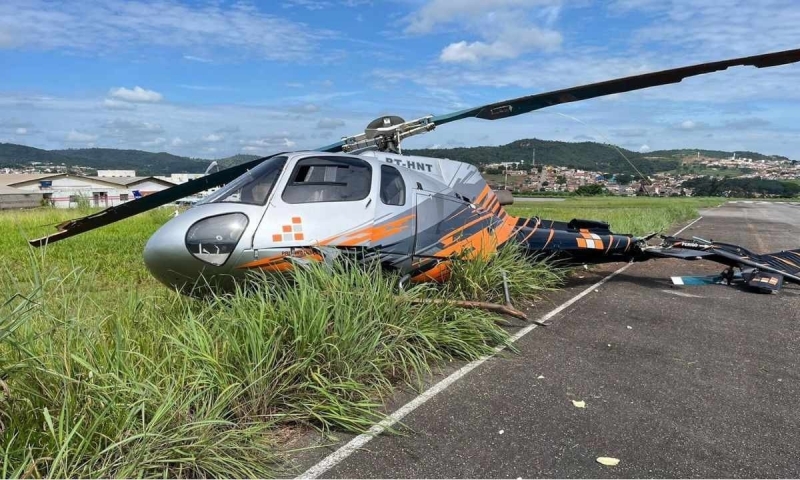 EM 7 DIAS, DOIS HELICÓPTEROS CAEM NO AEROPORTO