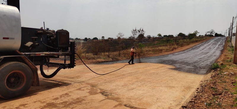 COMEÇOU O ASFALTAMENTO DA BR 352 